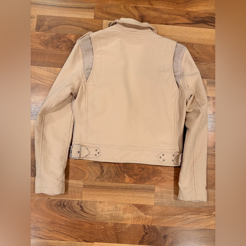 Blank NYC Women's Cream Leather Jacket - Picture 8 of 8